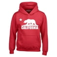 thumbnail image 1 of Shop4Ever Men's California White Bear Hoodies Republic of CA  Hooded Sweatshirt Hoodie Medium Red, 1 of 5