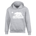 thumbnail image 1 of Shop4Ever Men's California White Bear Hoodies Republic of CA  Hooded Sweatshirt Hoodie X-Large Sports Grey, 1 of 5