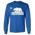 thumbnail image 1 of Shop4Ever Men's California White Bear Hoodies Republic of CA  Long Sleeve Shirt Small Royal Blue, 1 of 5