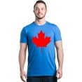 thumbnail image 1 of Shop4Ever Men's Canada Red Leaf Canadian Flag Graphic T-shirt X-Large Royal Blue, 1 of 5