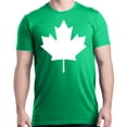 thumbnail image 1 of Shop4Ever Men's Canada White Leaf Proud Canadian Flag Graphic T-shirt Medium Irish Green, 1 of 5