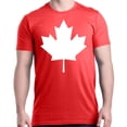 thumbnail image 1 of Shop4Ever Men's Canada White Leaf Proud Canadian Flag Graphic T-shirt X-Large Red, 1 of 5