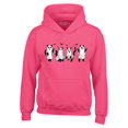 thumbnail image 1 of Shop4Ever Men's Cat Ghosts Halloween Hooded Sweatshirt Hoodie Large Heliconia Pink, 1 of 5