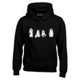 thumbnail image 1 of Shop4Ever Men's Cat Ghosts Halloween Hooded Sweatshirt Hoodie XXX-Large Black, 1 of 5