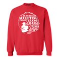 thumbnail image 1 of Shop4Ever Men's Changing The Things I Cannot Accept Angela Davis Crewneck Sweatshirt Large Red, 1 of 5