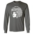 thumbnail image 1 of Shop4Ever Men's Changing The Things I Cannot Accept Angela Davis Long Sleeve Shirt Small Charcoal, 1 of 5