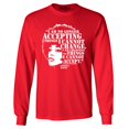 thumbnail image 1 of Shop4Ever Men's Changing The Things I Cannot Accept Angela Davis Long Sleeve Shirt XX-Large Red, 1 of 5