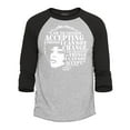 thumbnail image 1 of Shop4Ever Men's Changing The Things I Cannot Accept Angela Davis Raglan Baseball Shirt XXX-Large Heather Grey/Black, 1 of 4