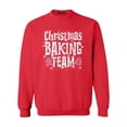 thumbnail image 1 of Shop4Ever Men's Christmas Baking Team WHITE Crewneck Sweatshirt Large Red, 1 of 5