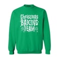 thumbnail image 1 of Shop4Ever Men's Christmas Baking Team WHITE Crewneck Sweatshirt X-Large Irish Green, 1 of 5