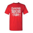 thumbnail image 1 of Shop4Ever Men's Christmas Baking Team WHITE Graphic T-shirt Large Red, 1 of 5