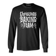 thumbnail image 1 of Shop4Ever Men's Christmas Baking Team WHITE Long Sleeve Shirt Medium Black, 1 of 5