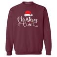 thumbnail image 1 of Shop4Ever Men's Christmas Crew Matching Xmas Holiday Crewneck Sweatshirt XX-Large Maroon, 1 of 5