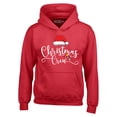 thumbnail image 1 of Shop4Ever Men's Christmas Crew Matching Xmas Holiday Hooded Sweatshirt Hoodie X-Large Red, 1 of 5