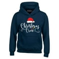 thumbnail image 1 of Shop4Ever Men's Christmas Crew Matching Xmas Holiday Hooded Sweatshirt Hoodie XX-Large Navy, 1 of 5