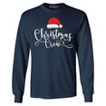 thumbnail image 1 of Shop4Ever Men's Christmas Crew Matching Xmas Holiday Long Sleeve Shirt Small Navy, 1 of 5