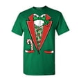 thumbnail image 1 of Shop4Ever Men's Christmas Tuxedo Costume with Plaid Vest Graphic T-shirt XX-Large Kelly, 1 of 5