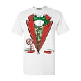 thumbnail image 1 of Shop4Ever Men's Christmas Tuxedo Costume with Plaid Vest Graphic T-shirt XX-Large White, 1 of 5
