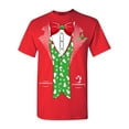 thumbnail image 1 of Shop4Ever Men's Christmas Tuxedo with Tree Vest Graphic T-shirt XXX-Large Red, 1 of 5