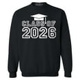 thumbnail image 1 of Shop4Ever Men's Class of 2026 Crewneck Sweatshirt Small Black, 1 of 5