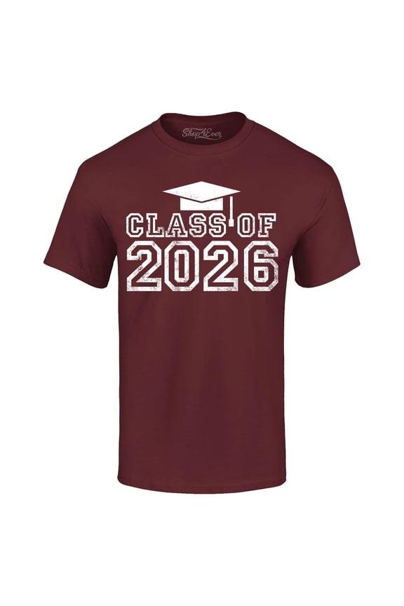 Men's Class of 2026 Graphic T-shirt Medium Maroon