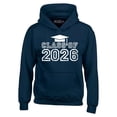 thumbnail image 1 of Shop4Ever Men's Class of 2026 Hooded Sweatshirt Hoodie Small Navy, 1 of 5