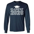 thumbnail image 1 of Shop4Ever Men's Class of 2026 Long Sleeve Shirt X-Large Navy, 1 of 5