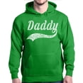 thumbnail image 1 of Shop4Ever Men's Daddy Classic Baseball Father's Day Hooded Sweatshirt Hoodie XXX-Large Irish Green, 1 of 5