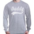 thumbnail image 1 of Shop4Ever Men's Daddy Classic Baseball Father's Day Long Sleeve Shirt Large Sports Grey, 1 of 5