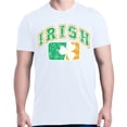 thumbnail image 1 of Shop4Ever Men's Distressed Irish Flag St. Patrick's Day Graphic T-shirt Medium White, 1 of 5