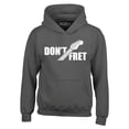thumbnail image 1 of Shop4Ever Men's Don't Fret Guitar Musician  Hooded Sweatshirt Hoodie Large Charcoal, 1 of 5