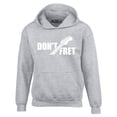 thumbnail image 1 of Shop4Ever Men's Don't Fret Guitar Musician  Hooded Sweatshirt Hoodie Medium Sports Grey, 1 of 5