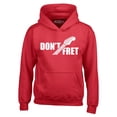 thumbnail image 1 of Shop4Ever Men's Don't Fret Guitar Musician  Hooded Sweatshirt Hoodie XX-Large Red, 1 of 5
