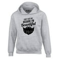 thumbnail image 1 of Shop4Ever Men's Don't Hate Me Because I'm Beardiful Funny Hooded Sweatshirt Hoodie XX-Large Sports Grey, 1 of 5