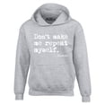 thumbnail image 1 of Shop4Ever Men's Don't Make Me Repeat Myself. - History  Hooded Sweatshirt Hoodie X-Large Sports Grey, 1 of 5
