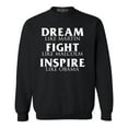 thumbnail image 1 of Shop4Ever Men's Dream Like Martin Fight Like Malcolm Inspire Like Obama Crewneck Sweatshirt Large Black, 1 of 5