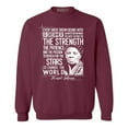 thumbnail image 1 of Shop4Ever Men's Dreamer Change The World Quote Harriet Tubman Crewneck Sweatshirt Small Maroon, 1 of 5