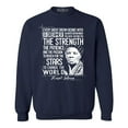 thumbnail image 1 of Shop4Ever Men's Dreamer Change The World Quote Harriet Tubman Crewneck Sweatshirt XX-Large Navy, 1 of 5