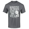 thumbnail image 1 of Shop4Ever Men's Dreamer Change The World Quote Harriet Tubman Graphic T-shirt X-Large Dark Heather, 1 of 5