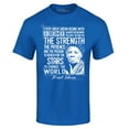 thumbnail image 1 of Shop4Ever Men's Dreamer Change The World Quote Harriet Tubman Graphic T-shirt XXX-Large Royal Blue, 1 of 5