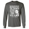 thumbnail image 1 of Shop4Ever Men's Dreamer Change The World Quote Harriet Tubman Long Sleeve Shirt Large Charcoal, 1 of 5