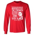 thumbnail image 1 of Shop4Ever Men's Dreamer Change The World Quote Harriet Tubman Long Sleeve Shirt Small Red, 1 of 5