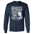 thumbnail image 1 of Shop4Ever Men's Dreamer Change The World Quote Harriet Tubman Long Sleeve Shirt XX-Large Navy, 1 of 5
