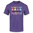 thumbnail image 1 of Shop4Ever Men's Easter Bunny Egg Hunting Squad Graphic T-shirt Small Purple, 1 of 5