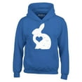 thumbnail image 1 of Shop4Ever Men's Easter Bunny Rabbit with Heart Hooded Sweatshirt Hoodie Medium Royal Blue, 1 of 5