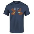 thumbnail image 1 of Shop4Ever Men's Easter Chocolate Bunnies My Butt Hurts What? Graphic T-shirt XXXX-Large Navy, 1 of 5