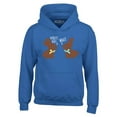 thumbnail image 1 of Shop4Ever Men's Easter Chocolate Bunnies My Butt Hurts What? Hooded Sweatshirt Hoodie Medium Royal Blue, 1 of 5