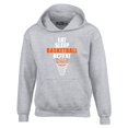 thumbnail image 1 of Shop4Ever Men's Eat Sleep Basketball Repeat Hooded Sweatshirt Hoodie Small Sports Grey, 1 of 5