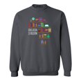 thumbnail image 1 of Shop4Ever Men's Education is Freedom African History Books Crewneck Sweatshirt XXX-Large Charcoal, 1 of 5