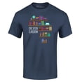 thumbnail image 1 of Shop4Ever Men's Education is Freedom African History Books Graphic T-shirt Small Navy, 1 of 5